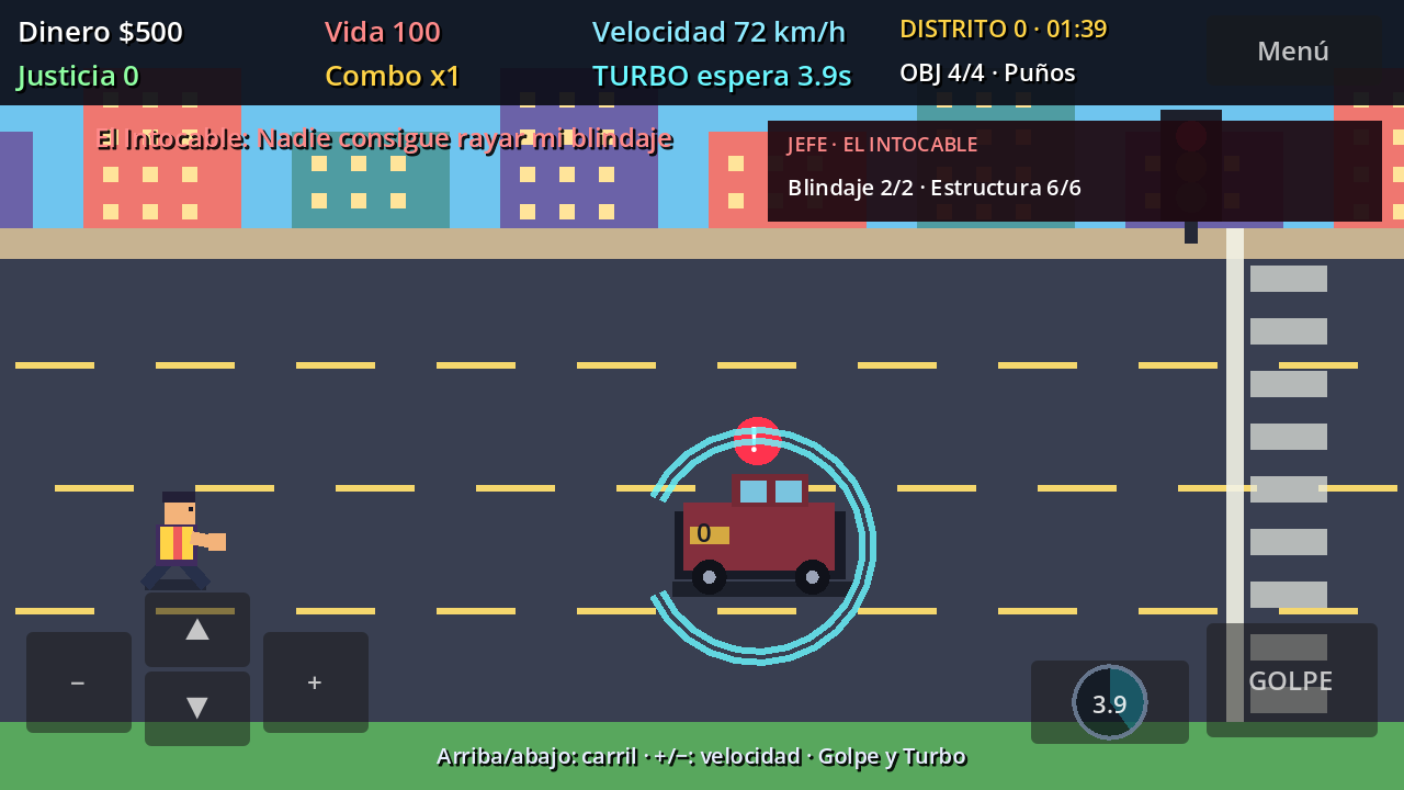 Combate contra El Intocable, jefe de Distrito Cero