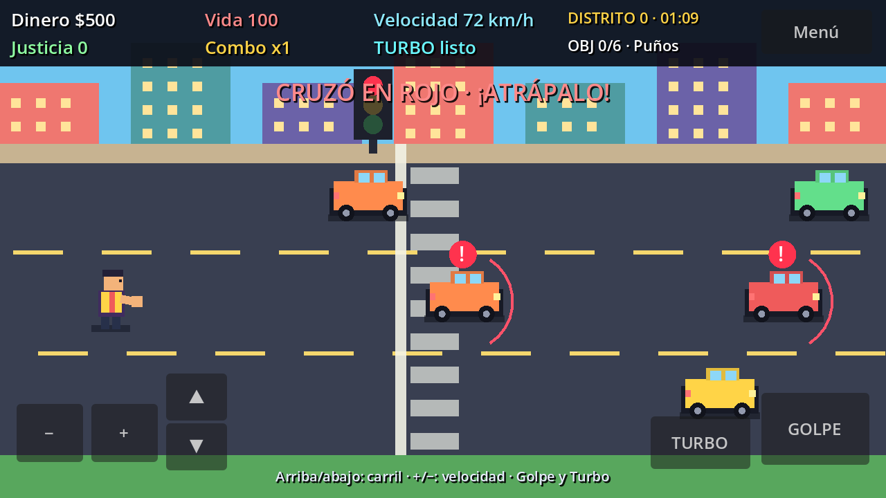 Persecución de vehículos de la banda entre tráfico urbano